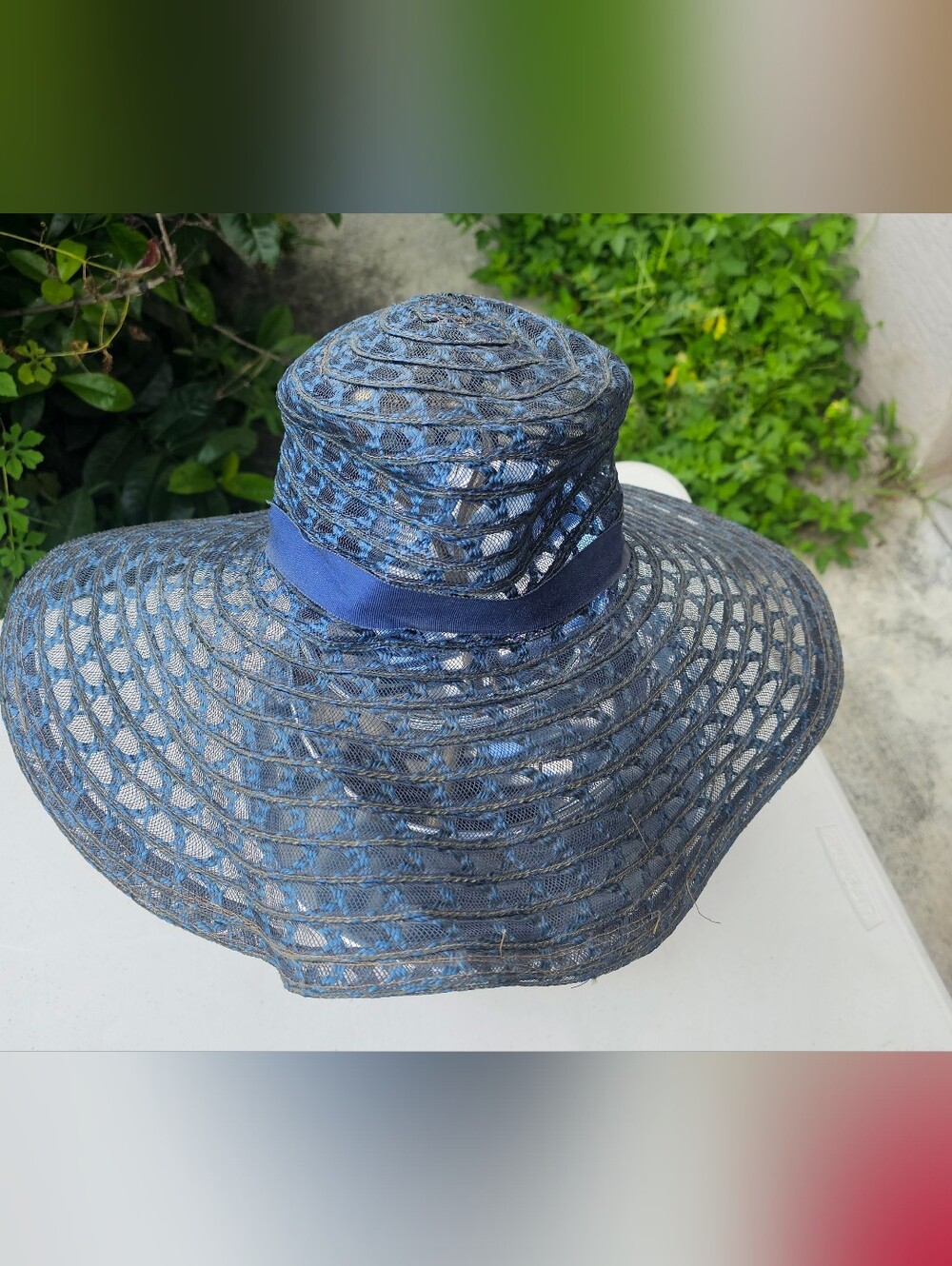 Women’s Wide Brim Sun Hat - Navy Blue